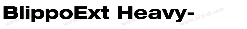 BlippoExt Heavy字体转换
